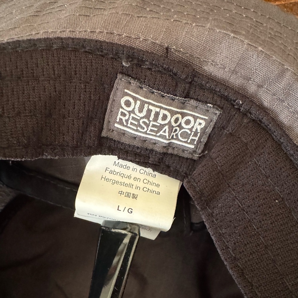 Outdoor Research Vented Bucket Hat, Gray sz Large - Picture 5 of 5